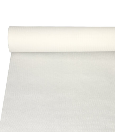 Product foto van Papieren tafelkleed wit 20m