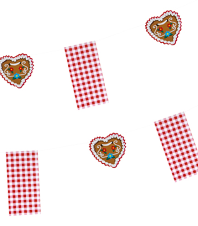 Product foto van Papieren vlag slinger Hottengaudi 4m