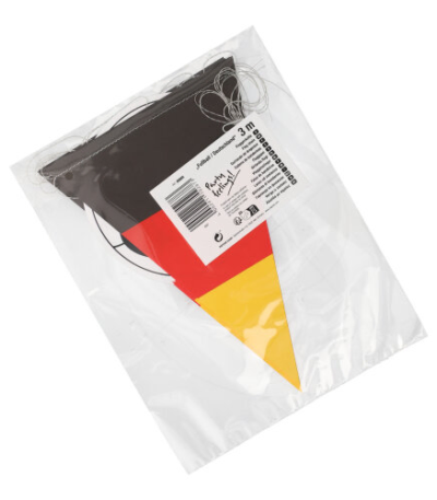 Product foto van Papieren vlaggenlijn Voetbal/Duitsland 3m