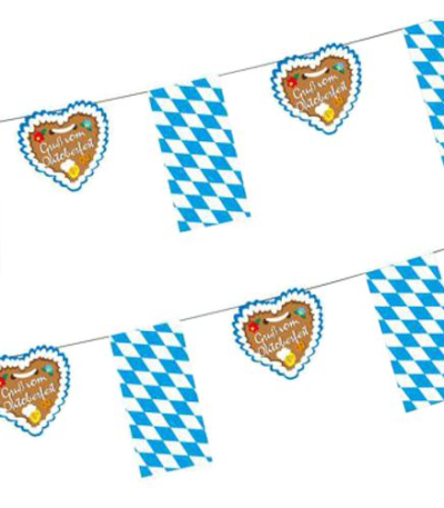 Product foto van Papieren vlaggenslinger Oktoberfest 4m