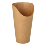 Product foto van Papieren wrap cups bruin set van 50 590ml