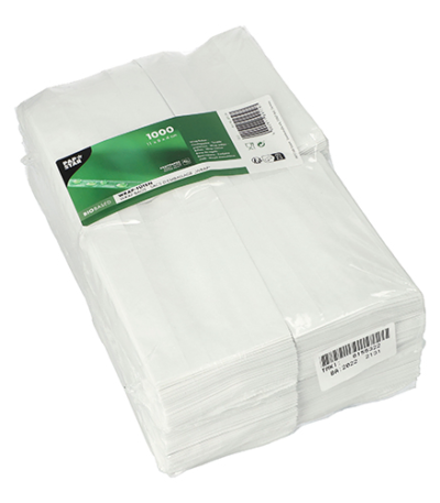 Product foto van Papieren zakjes wit set van 1000