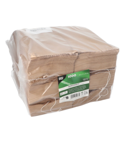 Product foto van Papieren zakken kraft bruin set van 1000 1kg