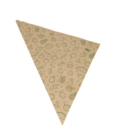 Product foto van Papieren zakken Kraft bruin set van 1000 Fruits & Vegs