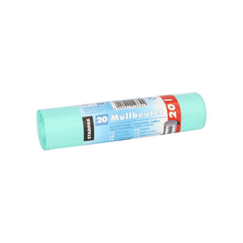 Product foto van Pedaalemmerzakken HDPE munt 20 liter set van 20