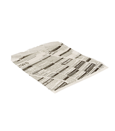 Product foto van Pergament hamburgerzakken Newsprint vetvrij 1000 stuks