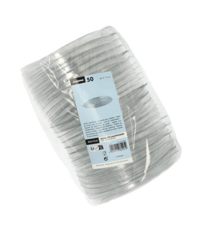 Product foto van PET deksels voor saladeschalen transparant set van 50