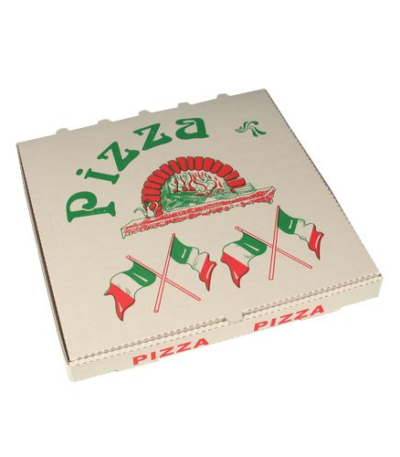 Product foto van Pizzadozen cellulose Italiaanse vlag set van 50