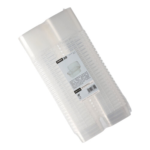 Product foto van Plastic Delicatessenbekers transparant 250ml tamper-proof sluiting set van 50