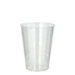 Product foto van Plastic bekers PS glashelder set van 10 200ml