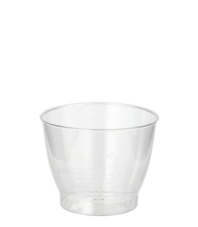 Product foto van Plastic bekers glashelder set van 15 100ml