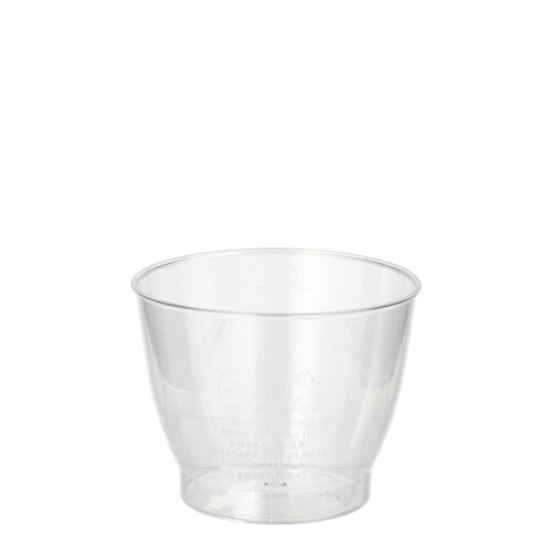 Product foto van Plastic bekers glashelder set van 15 100ml