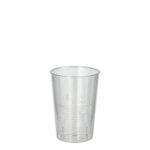 Product foto van Plastic bekers glashelder set van 40 100ml