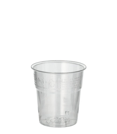 Product foto van Plastic bekers glashelder set van 50 100ml