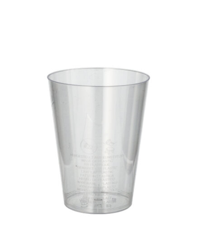 Product foto van Plastic bekers glashelder set van 50 200ml