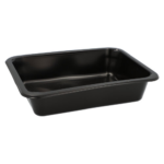 Product foto van Plastic borden zwart 20 stuks 23x18cm