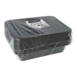 Product foto van Plastic borden zwart 20 stuks 23x18cm