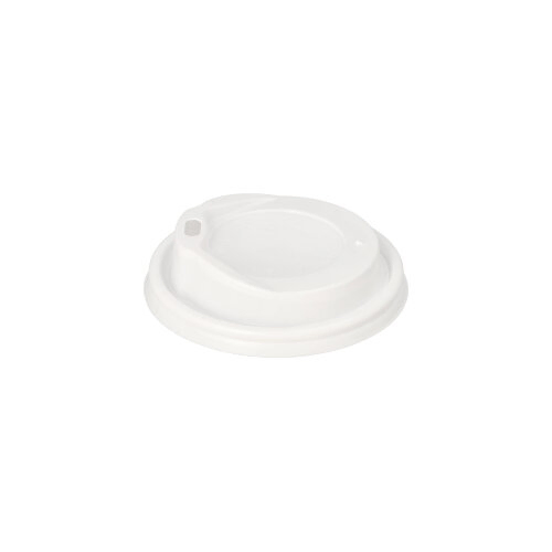 Product foto van Plastic deksels rond wit set van 100 To Go