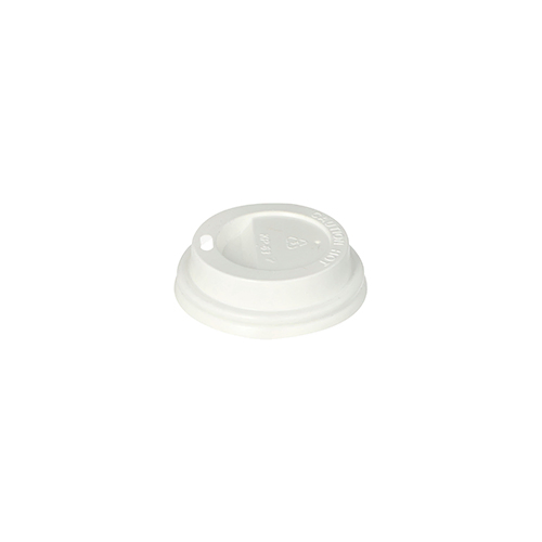 Product foto van Plastic deksels rond wit set van 50 To Go