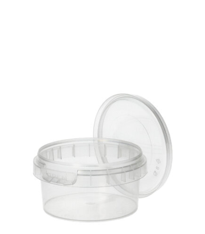 Product foto van Plastic delicatessenbekers transparant 80ml set van 50