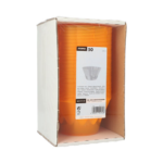 Product foto van Plastic dessertschalen oranje set van 50 500ml