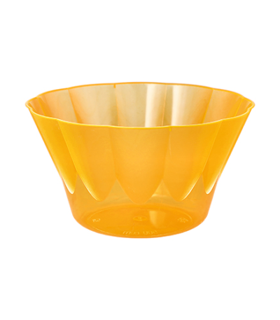Product foto van Plastic dessertschalen oranje set van 50 500ml
