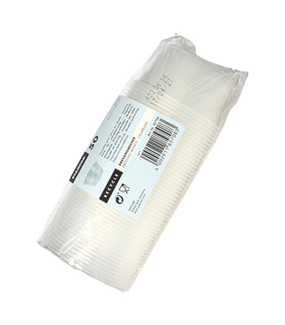 Product foto van Plastic dressignschaaltjes transparant set van 50 80ml