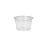 Product foto van Plastic dressschaaltjes transparant set van 50 100ml