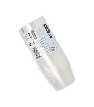 Product foto van Plastic dressschaaltjes transparant set van 50 100ml