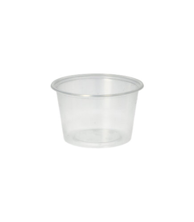 Product foto van Plastic dressschaaltjes transparant set van 50 100ml