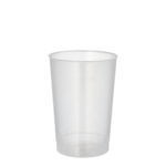 Product foto van Plastic drinkbekers herbruikbaar transparant set van 10 200ml