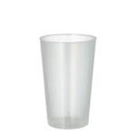 Product foto van Plastic drinkbekers herbruikbaar transparant set van 25 300ml