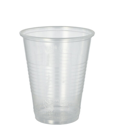 Product foto van Plastic drinkbekers transparant met schuimkraag set van 20 300ml
