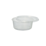 Product foto van Plastic drinkbekers transparant set van 100 200ml