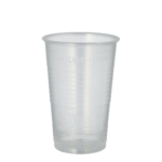 Product foto van Plastic drinkbekers transparant set van 100 300ml