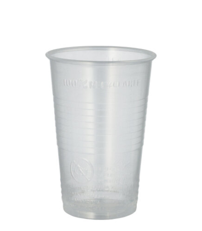 Product foto van Plastic drinkbekers transparant set van 100 300ml