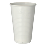Product foto van Plastic drinkbekers wit 500ml set van 50