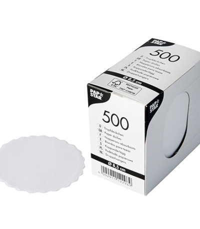 Product foto van Plastic druppelvangers wit set van 500