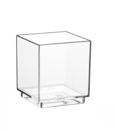 Product foto van Plastic fingerfood schaaltjes glashelder 50stuks 55ml