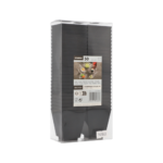 Product foto van Plastic fingerfood schaaltjes zwart set van 50 50ml