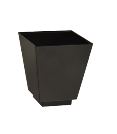 Product foto van Plastic fingerfood schaaltjes zwart set van 50 50ml