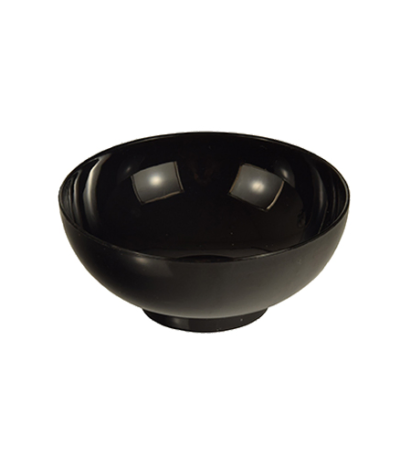 Product foto van Plastic fingerfood schaaltjes zwart set van 50 65ml