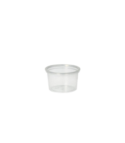 Product foto van Plastic portiebekers transparant set van 50 30ml