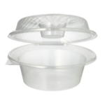 Product foto van Plastic saladeschalen met deksels set van 25 1400ml