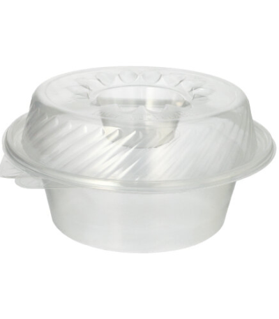 Product foto van Plastic saladeschalen met deksels set van 25 1400ml
