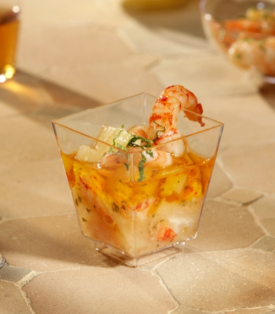 Product foto van Plastic schaaltjes fingerfood glashelder set van 50 50ml