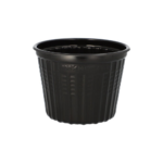 Product foto van Plastic snackbekers zwart set van 25 500ml