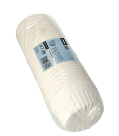 Product foto van Plastic soepkommen To Go wit set van 25 350ml