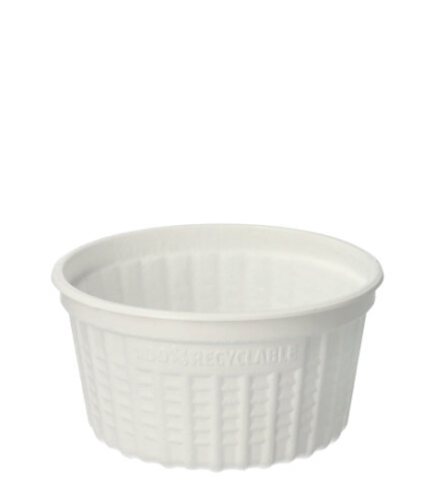 Product foto van Plastic soepkommen To Go wit set van 25 350ml