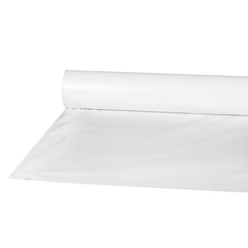 Product foto van Plastic tafelkleed wit 50mx80cm
